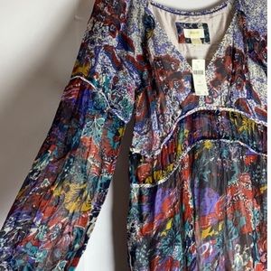 Blue Maeve By Anthropologie Annabella Maxi Dress